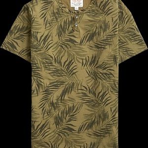 Men’s Lucky Brand Olive Branches Henley Shirt